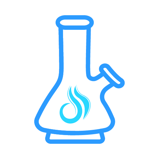 Amsterdam glass pipe/bong grønn