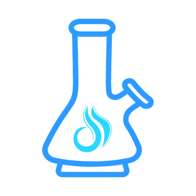 Amsterdam glass pipe/bong grønn